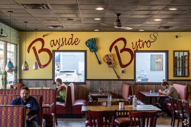 Central Rock Island has many popular restaurants, like Bayside Bistro.