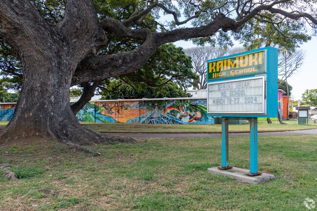Kaimuki High School serves students across Kaimuki and Palolo Valley.