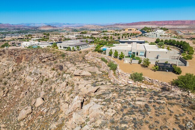 Homes are positioned so that most have panoramic views of the Pine Valley Mountains.