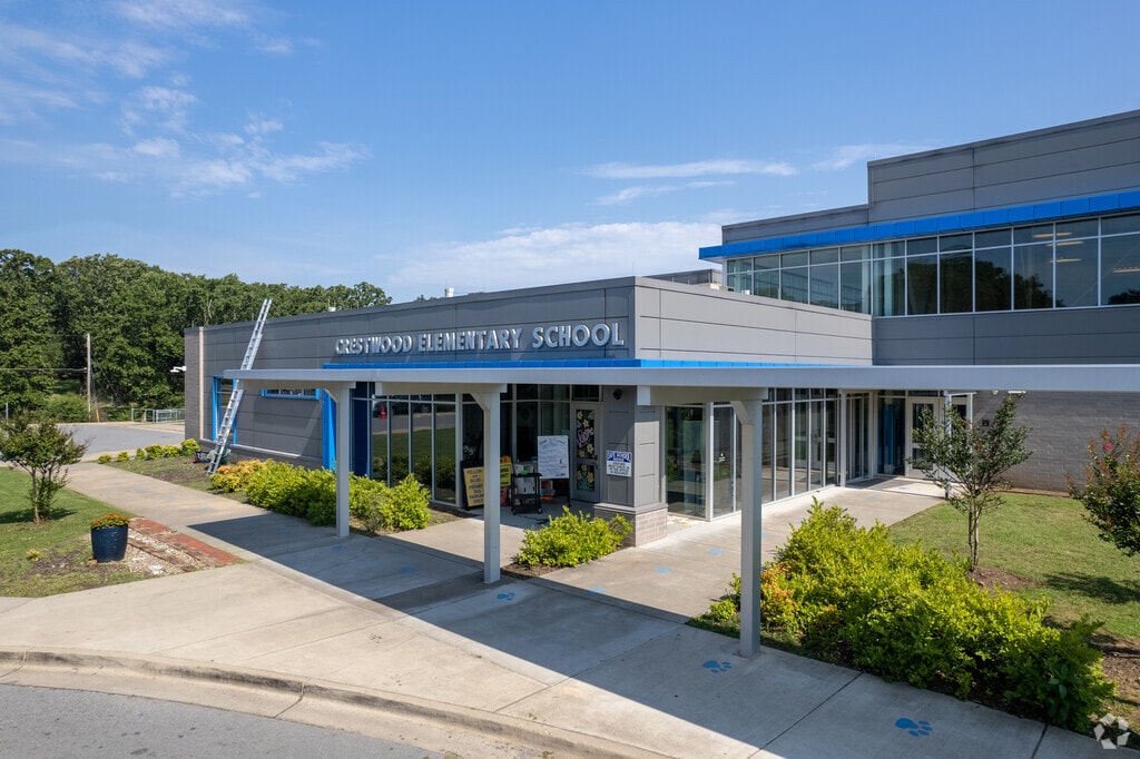 Crestwood Elementary School has the North Little Rock School District's highest grade, a B-plus.