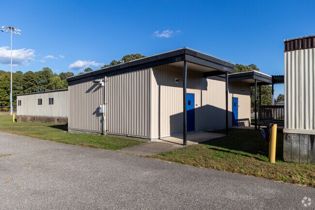 B. C. Charles Elementary School has portable classrooms.