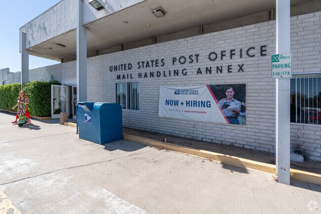 The Mission Hills post office serves as a convenient stop for residents running daily errands.