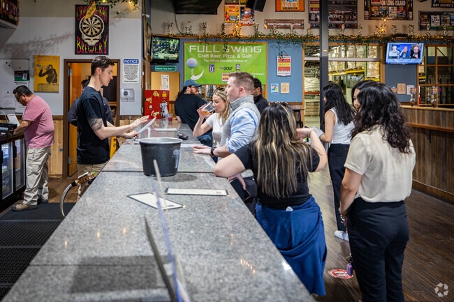 Grab your drinks before the band starts at the Great South Bay Brewery in North Bay Shore.