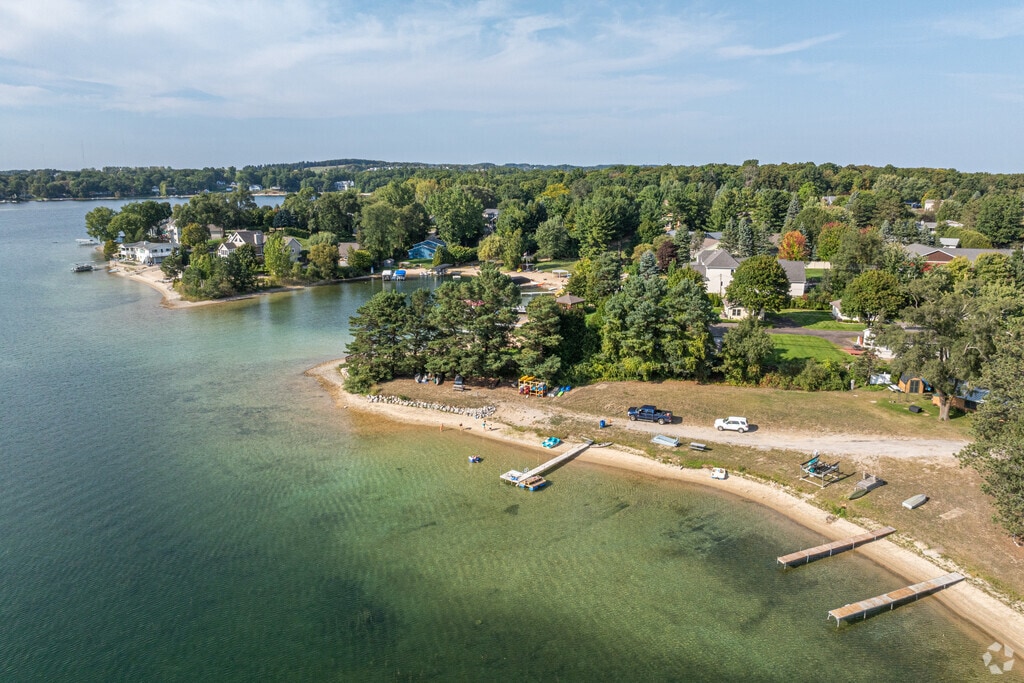 The beautiful Silver Lake is located on the west side of Chums Corner.