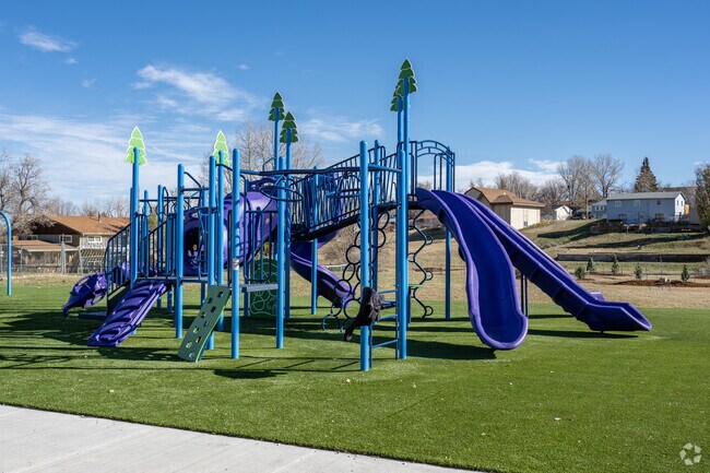 Little ones can enjoy the large playground at Sage Park.