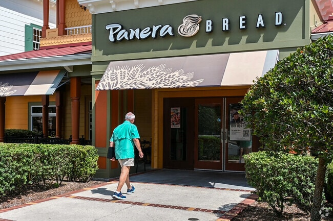 Village of Hemingway locals head to Panera Bread in Lake Sumter Landing to meet with friends.