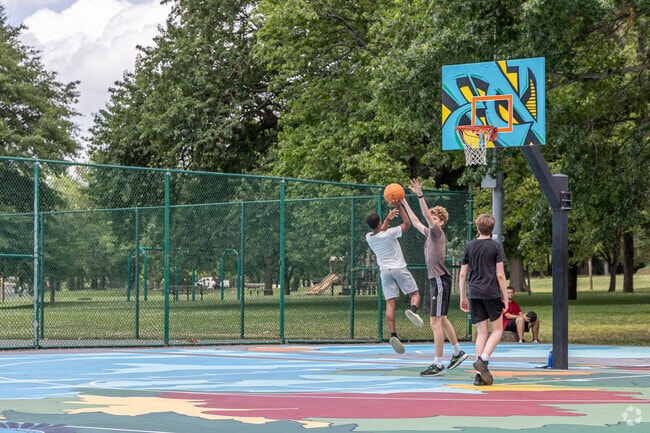 Catch a pickup basketball game at Walker Park.