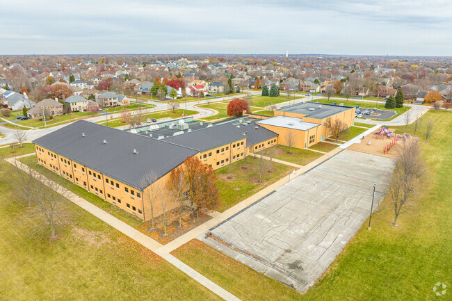 Kendall Elementary School offers a sprawling campus when viewed from above.