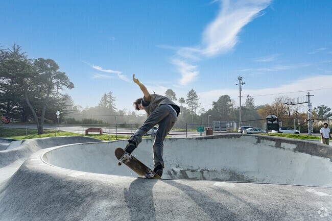 You will enjoy riding the bowl at the Arcata Skate Park.