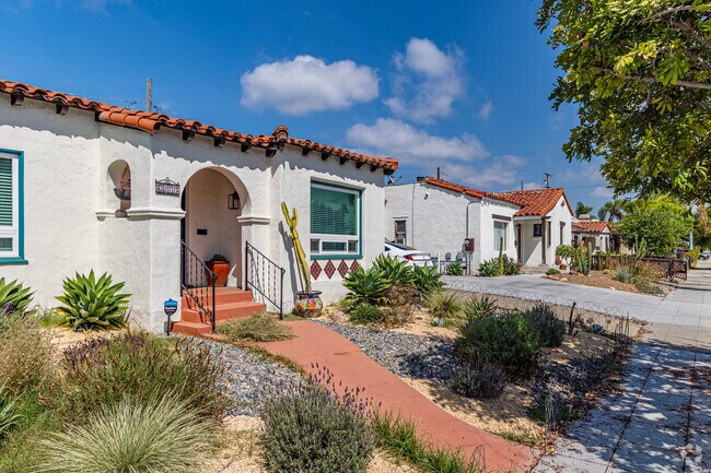 Spanish tile adorned ranch homes, built as early as the 1920s, line some Corridor blocks.