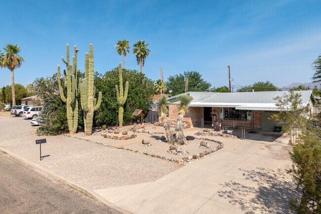 Homeowners in Poets Square typically choose gravel and cactus yards for low water usage.