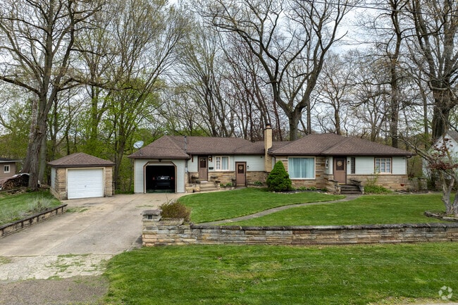 A ranch home overlooks Gorge Metro Park in North Hill.