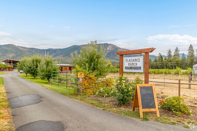 Locals of Williams have quick access to Plaisance Ranch for wine tasting on the weekend.