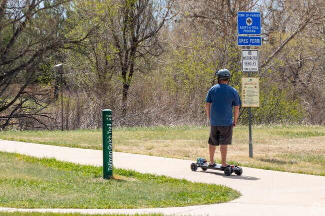Hidden River's Tallman Gulch Trail is used by bicyclists, runners, and more.