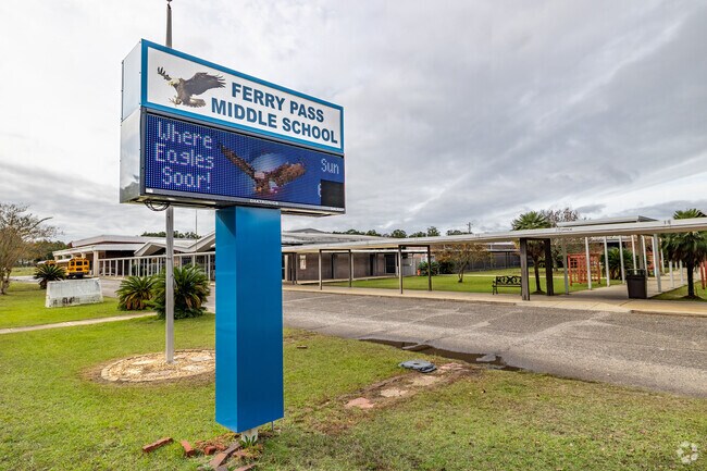 Ferry Pass Middle School serves local students near Ensley.