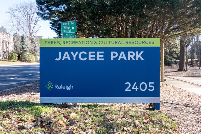 Jaycee Park and Community Center is located in Raleigh, NC. near the Hayes Barton neighborhood.