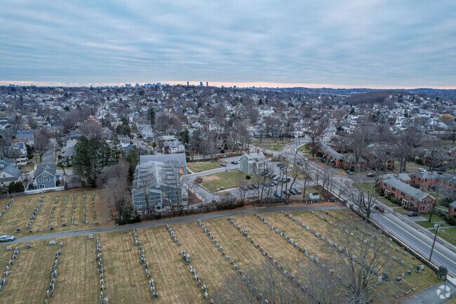 Beacon High School is located next to St. Stephen's Cemetery.