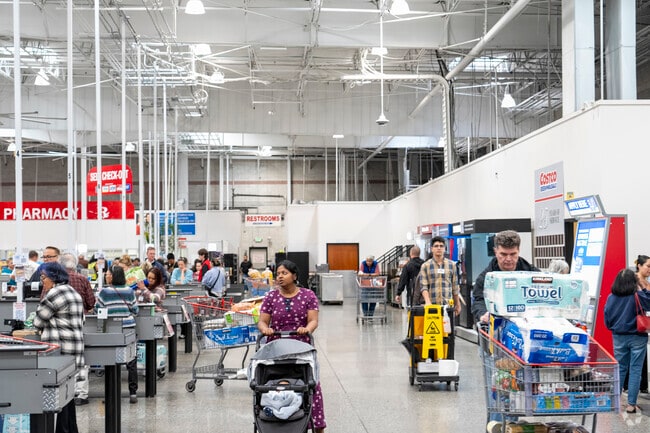 Many shoppers visit Costco in the Rose-Sartorette neighborhood.