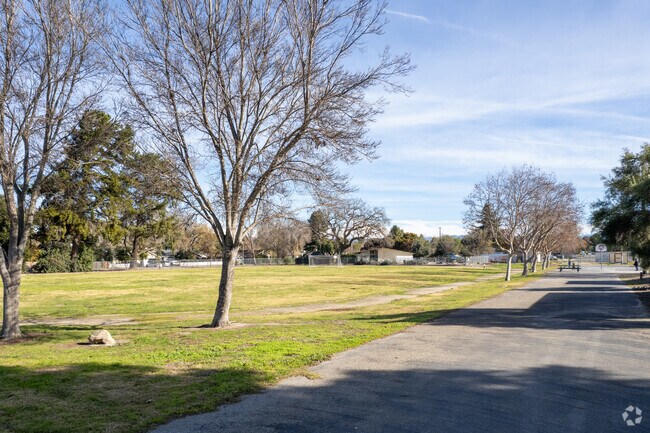 Olga L. Reed Elementary School has a large campus for sports.