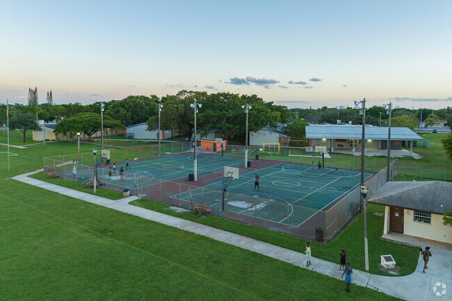 The Benjamin Franklin K8 Center basketball courts.