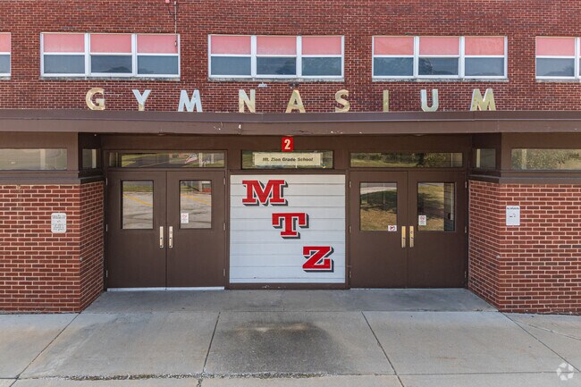 Mt. Zion Elementary School has a dedicated entrance to the gymnasium.