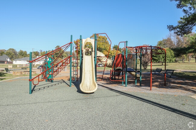 Owen Park offers play areas, a splash pad and historic monuments in Bunker Hill-Tower View.