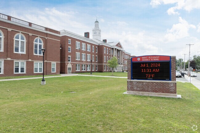 Mont Pleasant Middle School is in a historic building in the Mont Pleasant neighborhood.