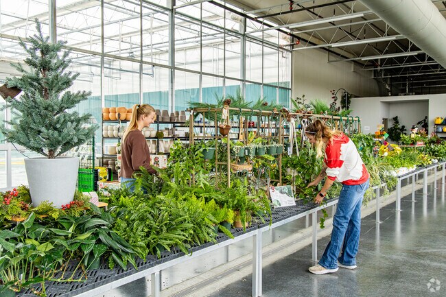 Residents can shop for new plants at the Canoyer Garden Center.