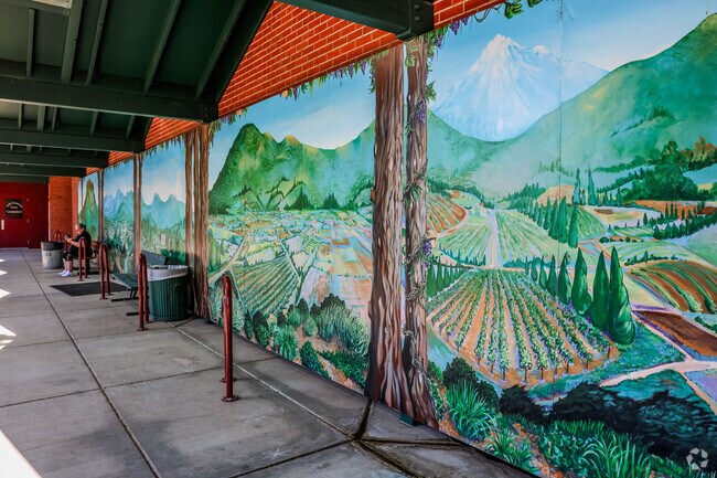 The Santo Community center in McLoughlin has amazing murals.