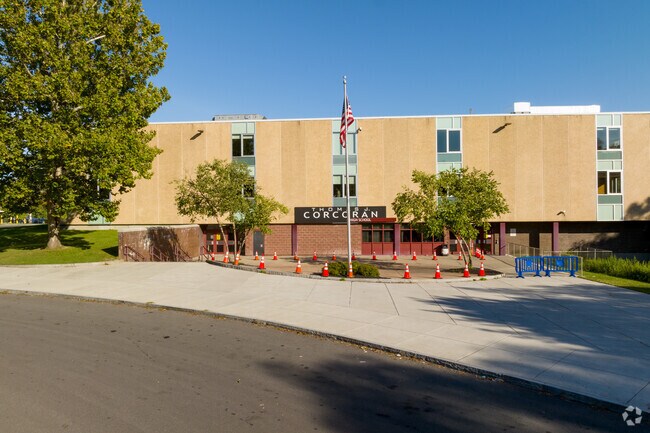 Corcoran High School near Park Ave has a 71% graduation rate.