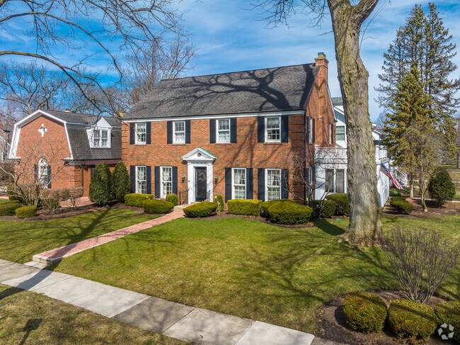 Dutch colonial-style homes can be found throughout La Grange.