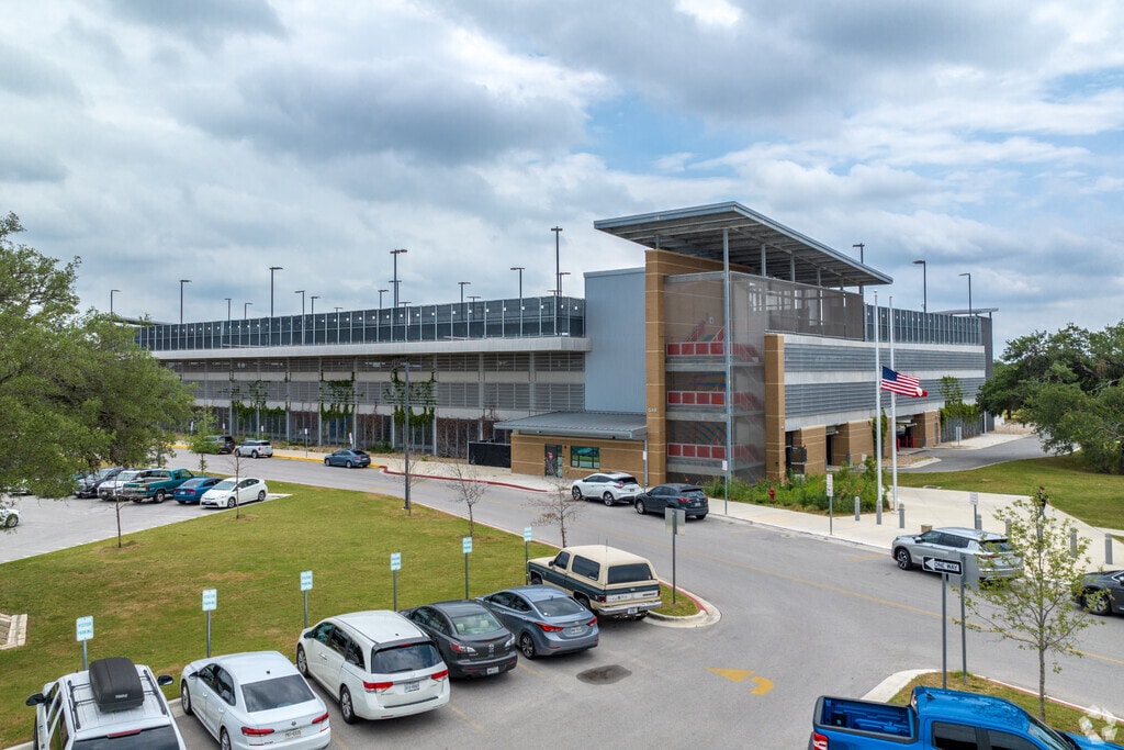 View of James Bowie High School in Austin, Texas.