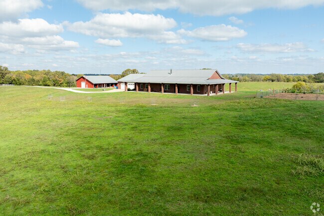 West Springfield features barndominiums surrounded by Ozark farmland.