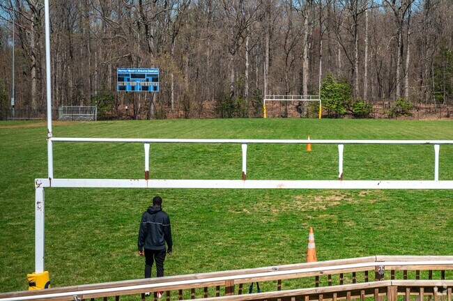 The District Heights Recreation Center features a football field and baseball field