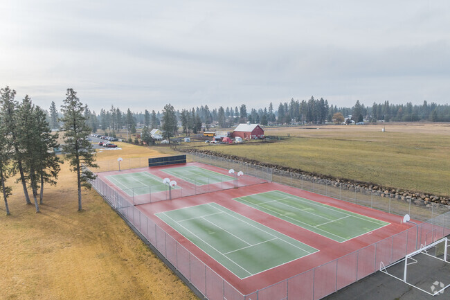 Windsor Elementary features several tennis courts.
