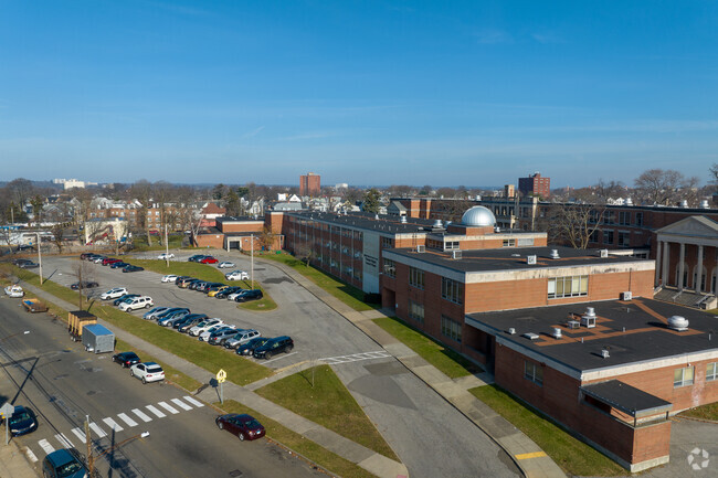 Bassick High School sits on a large campus.