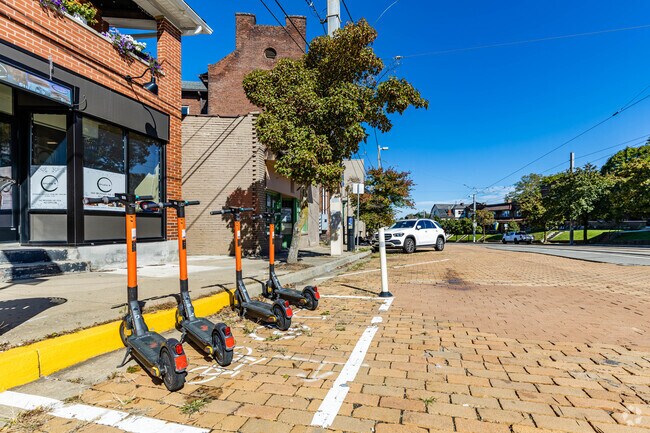 Spin Scooters provide Beechview residents an easy way to get around town.