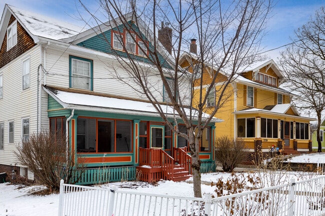 Some homes in Woodland Heights have eccentric designs.