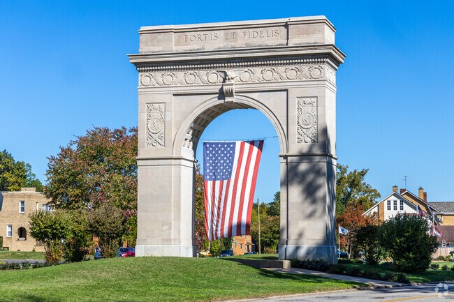 The beautiful display at the Memorial Park in Huntington, WV.