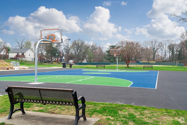 Goodwin Park features a new basketball court for residents of Peppermill Village.