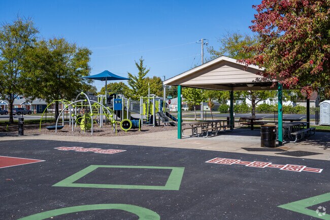 The pavilion at Martin Luther King Jr. Park in Old Town Chicago, Rock Island, Illinois.