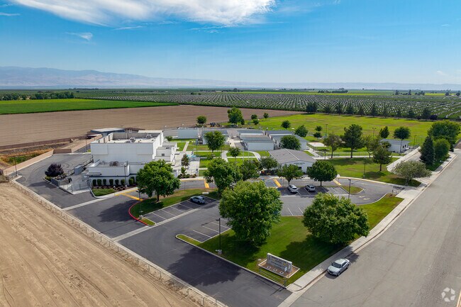 The General Shafter Elementary School offers a sprawling campus when viewed from above.