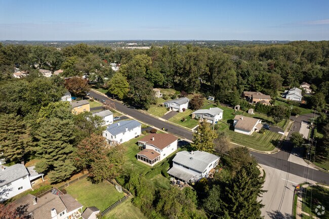 Many homes in Upper Moreland are surrounded by mature trees, creating a peaceful suburban feel.