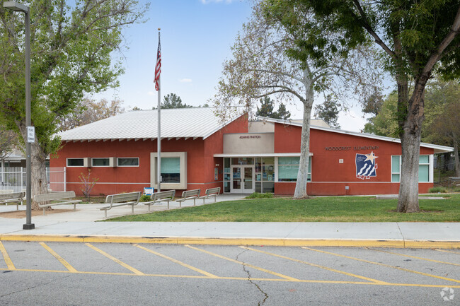 School Flag Hangs High at Woodcrest Elementary in Woodcrest