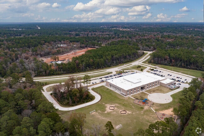A look over Eddie Ruth Lagway Elementary looking northeast into WIllis