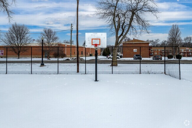 There are several basketball courts at Westside Park in Western Oaks.