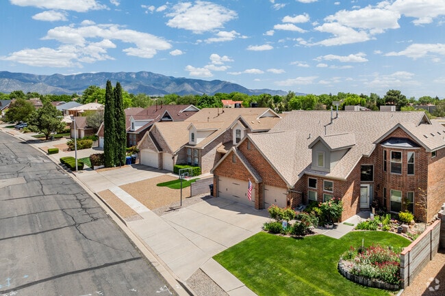 Large two-story homes line the streets of Matheson Park.