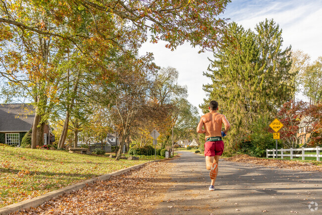 A Gump Addition-Carnegie resident enjoys a run through the neighborhood.