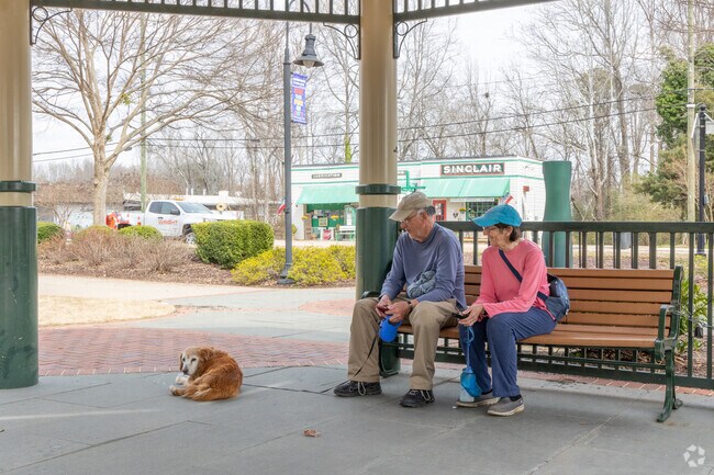Travelers Rest has a small park right in the middle of downtown.