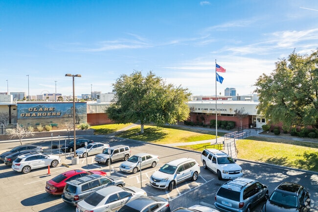 Ed. W. Clark High School is nearby for teenage students in Meadows Village.